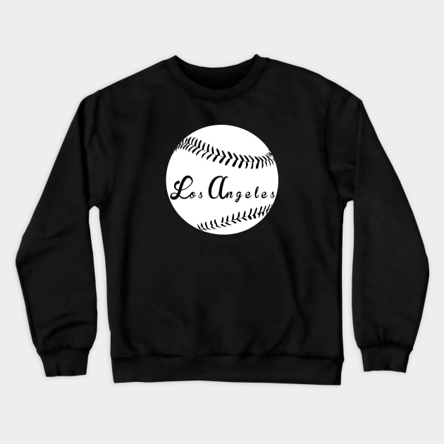 Los Angeles Baseball Crewneck Sweatshirt by rcampbell112